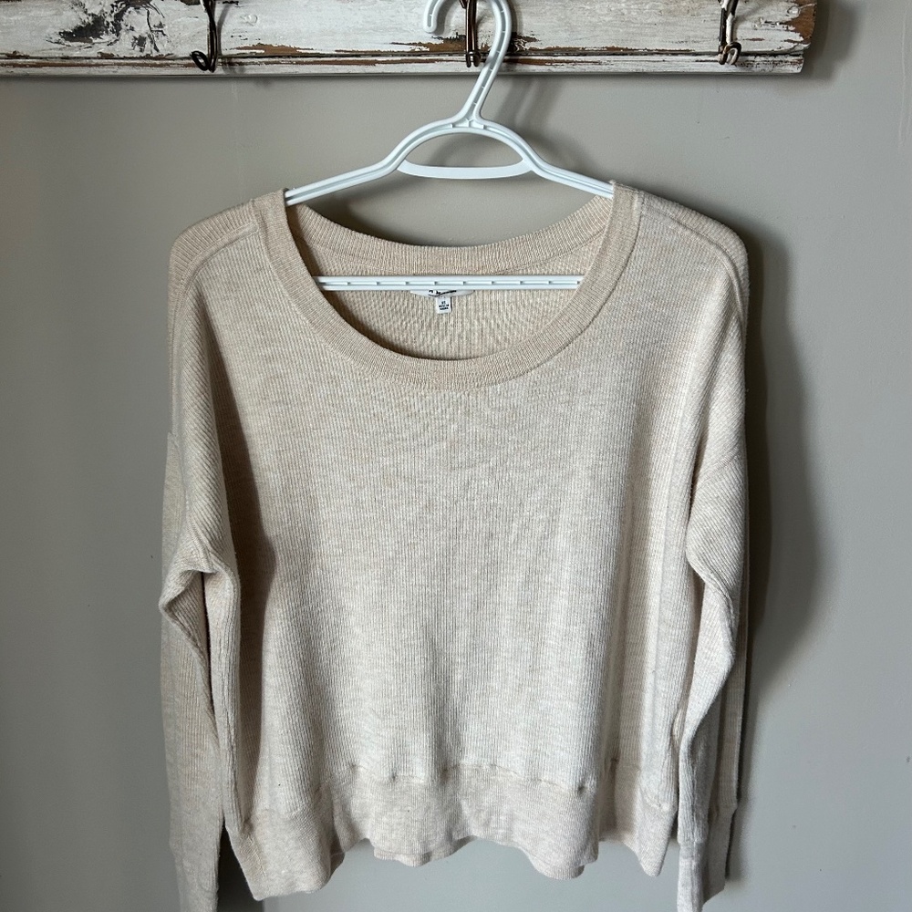 Community Sweater w/Cashmere Cream - Size XS